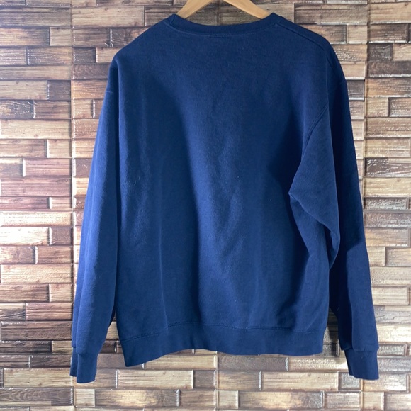 Unisex Large Navy & Gold Jerzees Oxford University  Crew Sweater - Picture 3 of 11